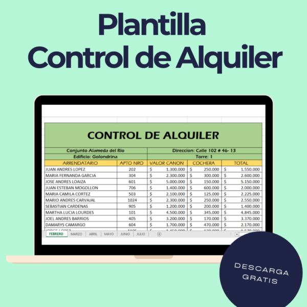 plantilla control de alquiler