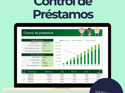 plantilla control de prestamos