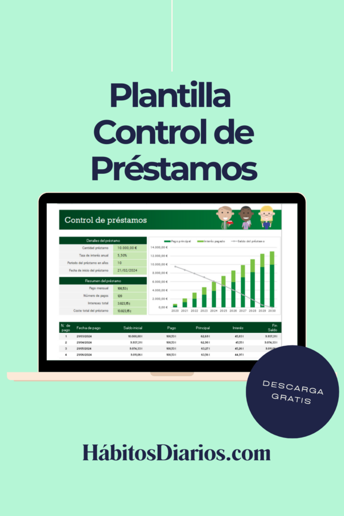 Plantilla Excel: Control de Préstamos